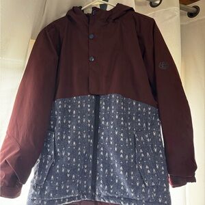 686 Maroon and Blue Patterned Jacket